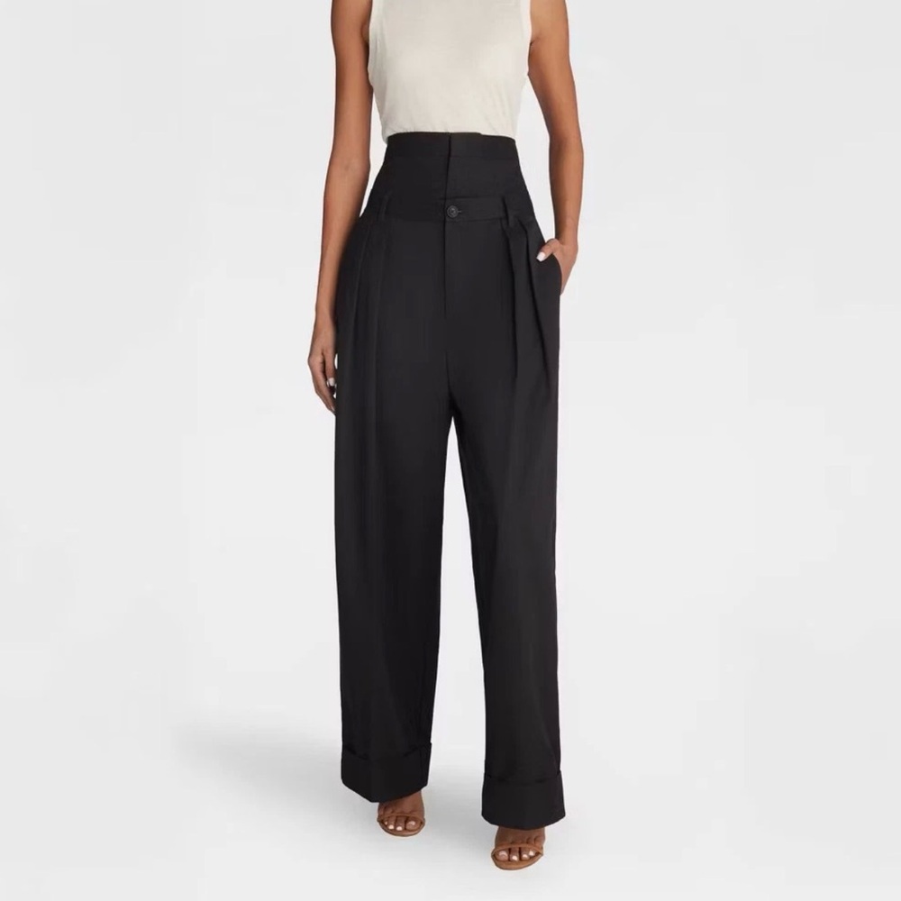 KBB Women's Baggy Leg 'The Waist Curtain Trouser' - Black S,M,L,XL